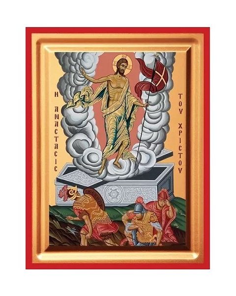 Εικόνα Ανάσταση του Χριστού Ξύλινη 40x50x1.9cm