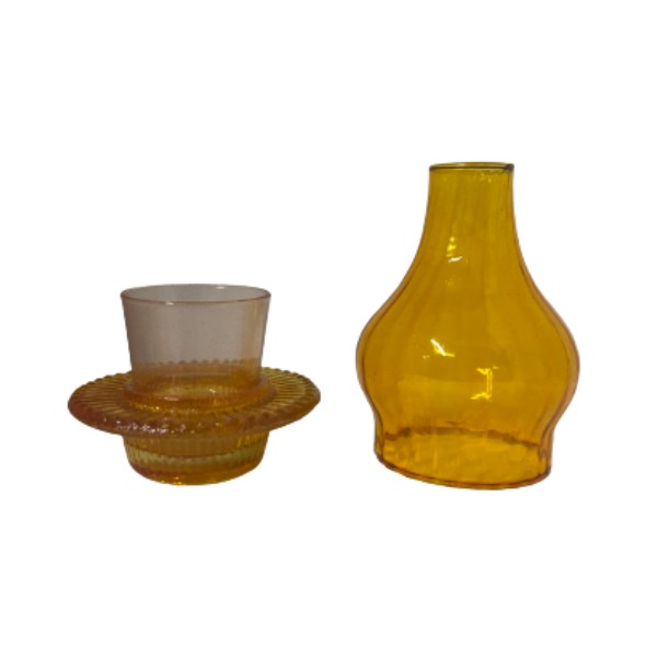 Candle Glass Margarita 10.5x17cm Honey
