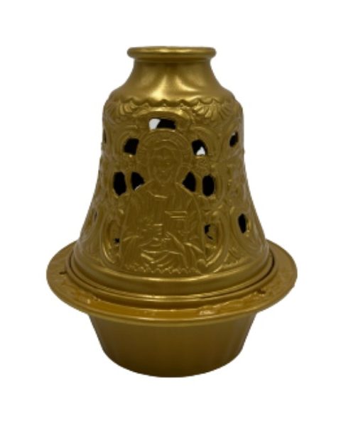Candle Metal Bell 10.5x13cm Gold