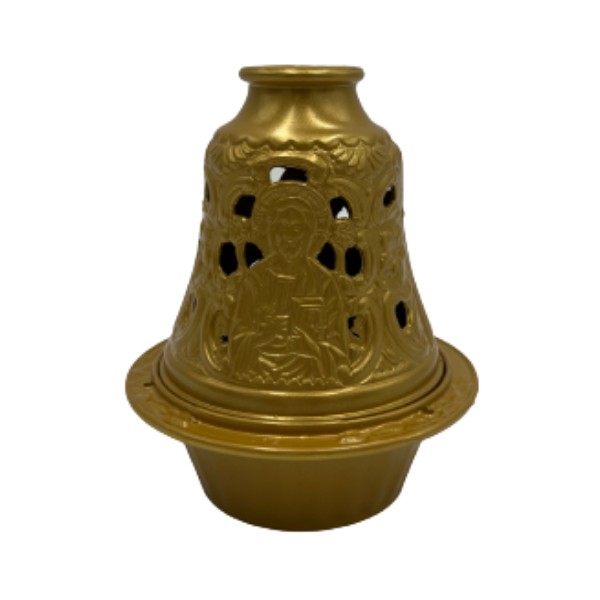 Candle Metal Bell 10.5x13cm Gold