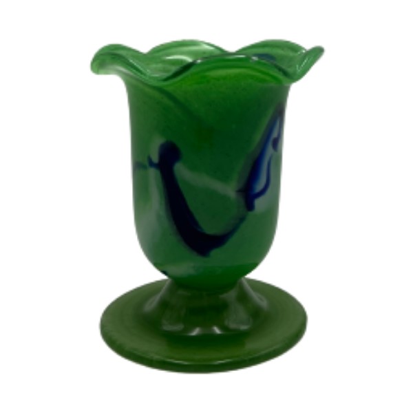 Καντήλι Οπαλίνα Ποτήρι Φυσητό Γυαλί 9 x12cm Πράσινο