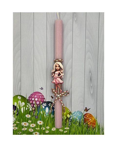 Πασχαλινή Λαμπάδα Μπάρμπι (Barbie) - Ροζ 30cm