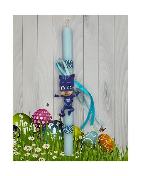 Πασχαλινή Λαμπάδα Πιτζαμοήρωες Μπλε Catboy - Θαλασσί 30cm